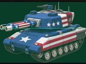 USATANK, a player-made tank variant in stars-and-stripes livery